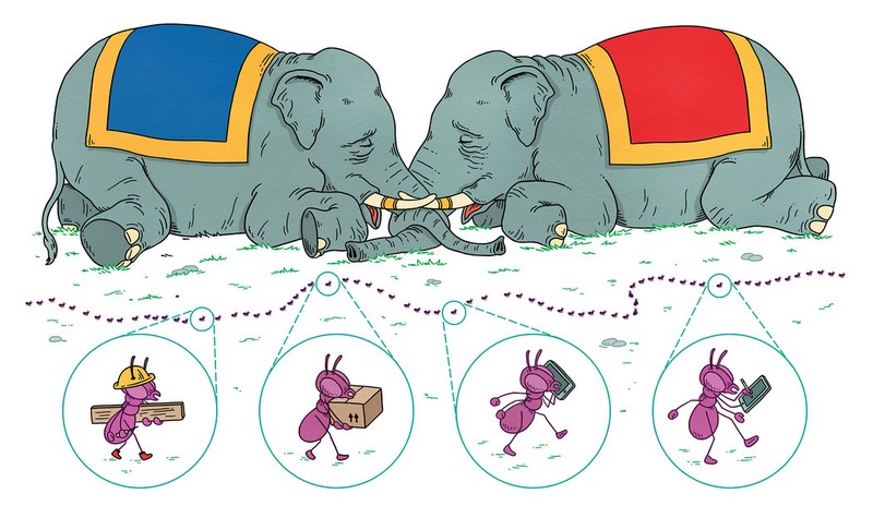 Chiến tranh thương mại Trung - Mỹ gây tác động nhiều chiều. Ảnh: New York Times. Chiến tranh thương mại Trung - Mỹ gây tác động nhiều chiều. Ảnh: New York Times.