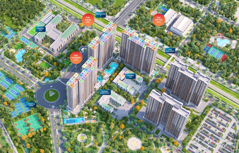 Nhiều khách hàng, gia đình trẻ lựa chọn The Sola Park để thuận tiện cho việc học tập của con cái Mat bang.jpg