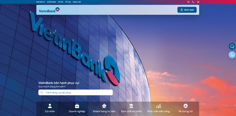 Trang chào ấn tượng biểu đạt vị thế và bản sắc của VietinBank vt1.jpg