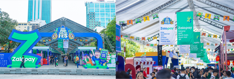 Zalopay Year End Fes 2024 diễn ra từ 28/11-2/12 tại phố đi bộ Nguyễn Huệ. Ảnh: Zalopay 8. ZLPYEF.png