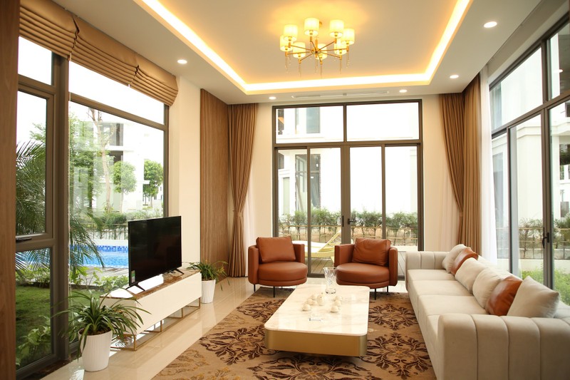 Không gian biệt thự được thiết kế theo phong cách hiện đại, sang trọng Ảnh 3 (9).JPG