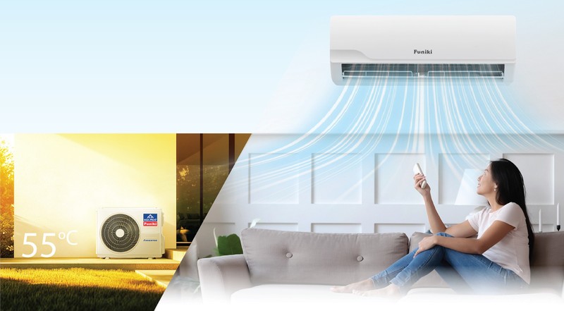 Điều hoà Funiki vốn được đánh giá bền bỉ và luôn hoạt động ổn định ở nhiều điều kiện thời tiết, môi trường khác nhau Điều hoà Funiki vốn được đánh giá bền bỉ và luôn hoạt động ổn định ở nhiều điều kiện thời tiết, môi trường khác nhau