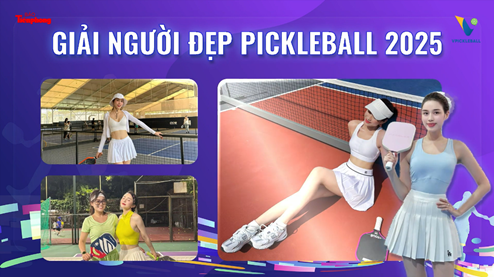 “Giải Người đẹp Pickleball 2025” tôn vinh những nữ VĐV tài năng, bản lĩnh và truyền cảm hứng thể thao. “Giải Người đẹp Pickleball 2025” tôn vinh những nữ VĐV tài năng, bản lĩnh và truyền cảm hứng thể thao.
