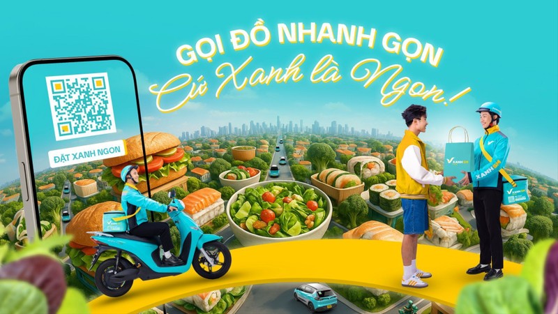 Ra mắt dịch vụ giao đồ ăn - Xanh SM ngon