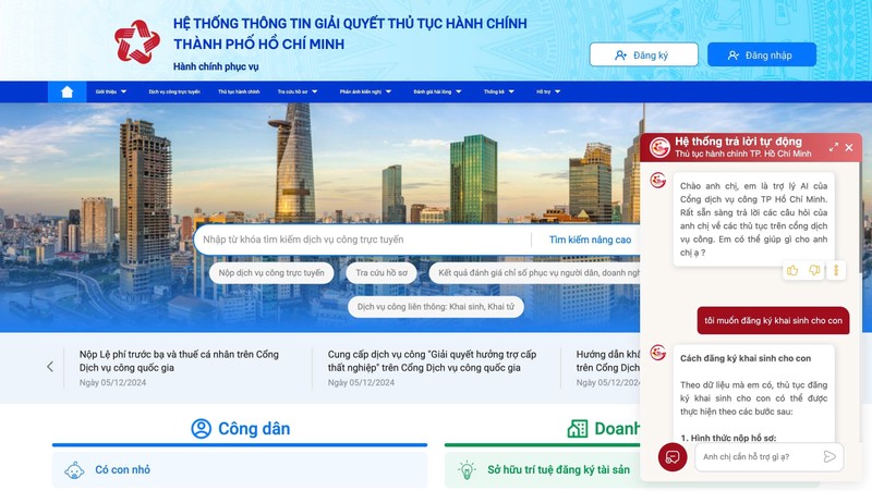 Các trợ lý AI của VNPT được thí điểm tại Hệ thống giải quyết thủ tục hành chính TP.HCM z6710888261893_2c311e0a8225e796dbf58f366f000d20.jpg