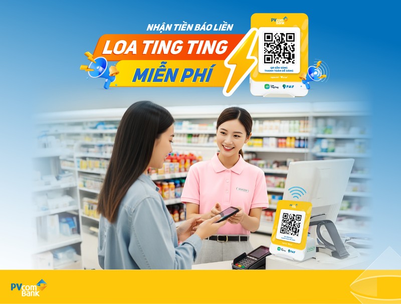 PVcomBank triển khai Loa thông báo biến động số dư cho khách hàng hộ kinh doanh Ảnh minh họa.jpg