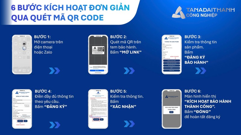 Khách hàng có thể dễ dàng kích hoạt bảo hành điện tử Tân Á Đại Thành chỉ từ thao tác quét mã z6733691284476_2eb829f64748cfe191b564035c13337c.jpg