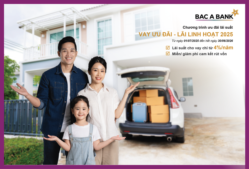 Giải pháp tài chính tối ưu từ Bac A Bank với chương trình ''Vay ưu đãi - Lãi linh hoạt 2025''