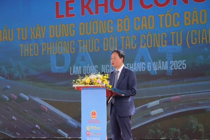 Ông Trần Hồng Thái, Phó Bí thư Tỉnh uỷ, Chủ tịch UBND tỉnh Lâm Đồng phát biểu tại sự kiện Ảnh CT UBND tỉnh.jpg