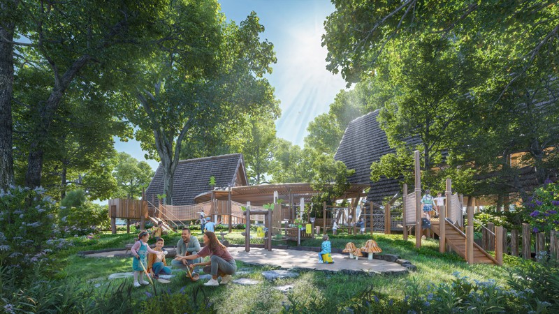 Đảo Châu Âu sở hữu mật độ cây xanh, cây cổ thụ cao nhất Eco Central Park DCA-Clubhouse San Choi Tre Em.jpg