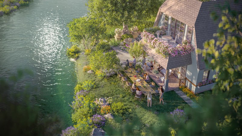 Đảo Châu Âu gồm 4 cụm đảo lấy cảm hứng từ 4 loài hoa Bản sao của EcoCentralPark_C03_Final.jpg