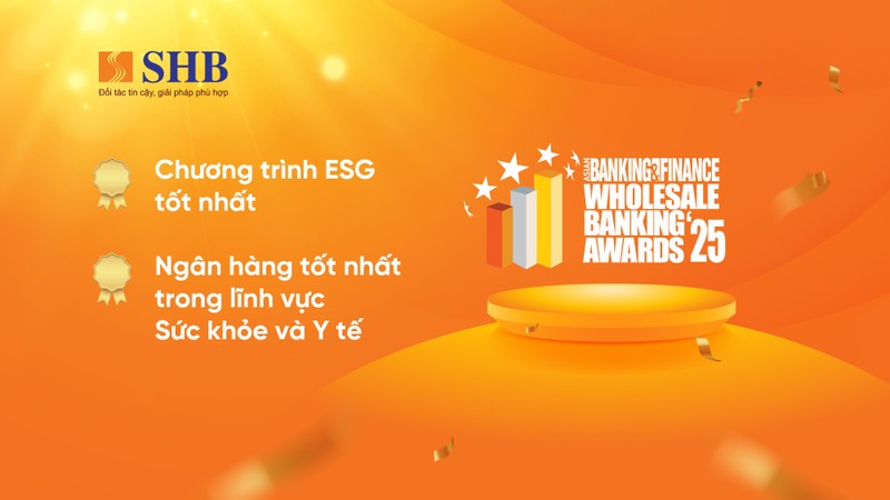 Hai giải thưởng SHB nhận được tại hạng mục Ngân hàng bán buôn Anh 2. Giai thuong ban buon.jpg