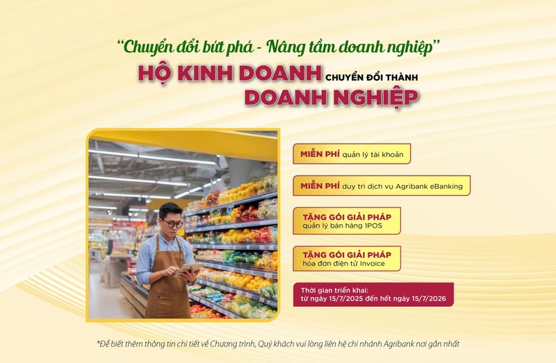 Agribank triển khai chương trình “Chuyển đổi bứt phá - Nâng tầm doanh nghiệp”, tích cực hỗ trợ hộ kinh doanh chuyển đổi thành doanh nghiệp với nhiều ưu đãi thiết thực Ảnh 3 (5).jpg