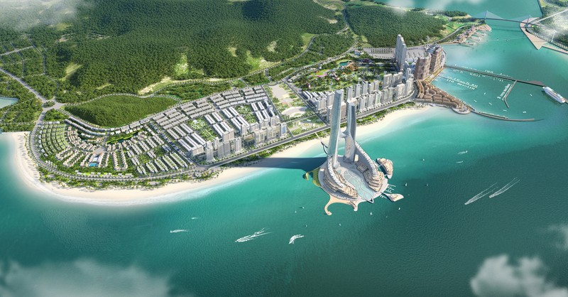 Quần thể đô thị Sun Elite City phát triển đa dạng loại hình dịch vụ du lịch, bất động sản. (Ảnh: Sun Property). phoi-canh-toan-canh-sun-elite-city.jpg