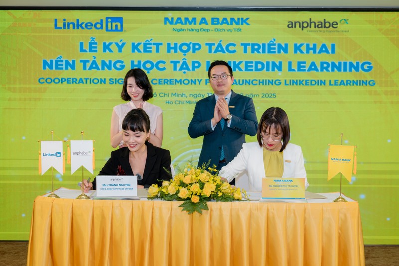 Nam A Bank hợp tác cùng Linkedin Learning và Anphabe phát triển nguồn nhân lực số. Nam A Bank hợp tác cùng Linkedin Learning và Anphabe phát triển nguồn nhân lực số.