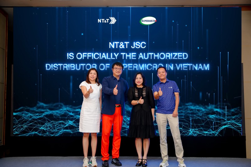 NT&T JSC chính thức trở thành nhà phân phối uỷ quyền của Supermicro tại Việt Nam vào năm 2025. Ảnh: NT&T JSC HATI3000 copy.jpg