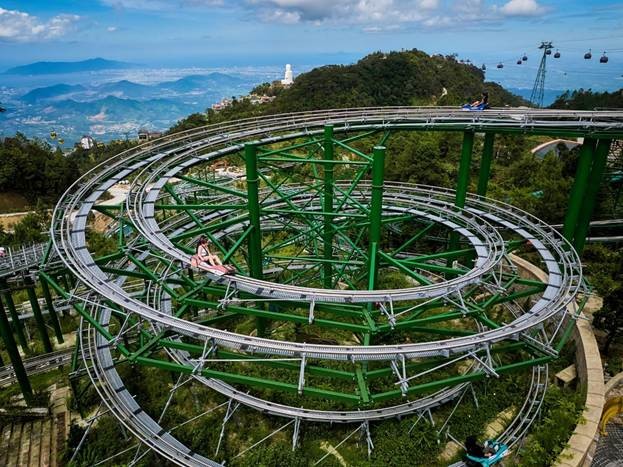 Máng trượt luôn có sức cuốn hút đặc biệt với du khách đến Bà Nà Máng trượt luôn có sức cuốn hút đặc biệt với du khách đến Bà Nà