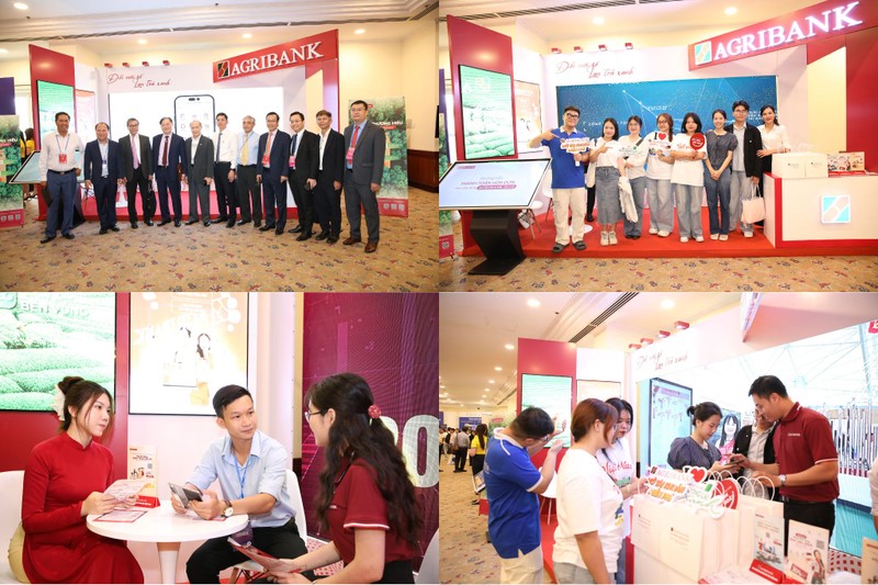 Gian hàng của Agribank tại diễn đàn thu hút đông đảo đại biểu, khách mời tham quan, trải nghiệm sản phẩm dịch vụ anh 3 (14).jpg