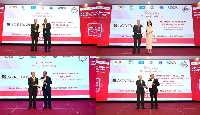 Agribank nhận 4 giải thưởng lớn tại Lễ trao Giải thưởng Ngân hàng Việt Nam tiêu biểu năm 2025 Ảnh 4 (18).jpg