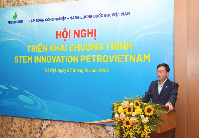 Đồng chí Trần Quang Dũng, Phó Bí thư Thường trực Đảng ủy Petrovietnam: 100 phòng thực hành giáo dục STEM sẽ được triển khai trong 100 ngày, rộng rãi ở 34 tỉnh/thành trên cả nước, có chung ‘Một mô hình - Một chất lượng&apos;