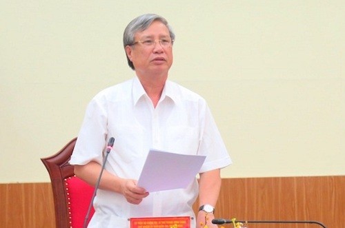 Chủ nhiệm Ủyban Kiểm tra Trung ương Trần Quốc Vượng. Ảnh: N.C