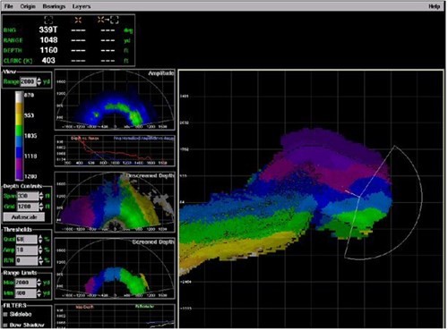Sonar trinh sát trên tàu ngầm seawofl.