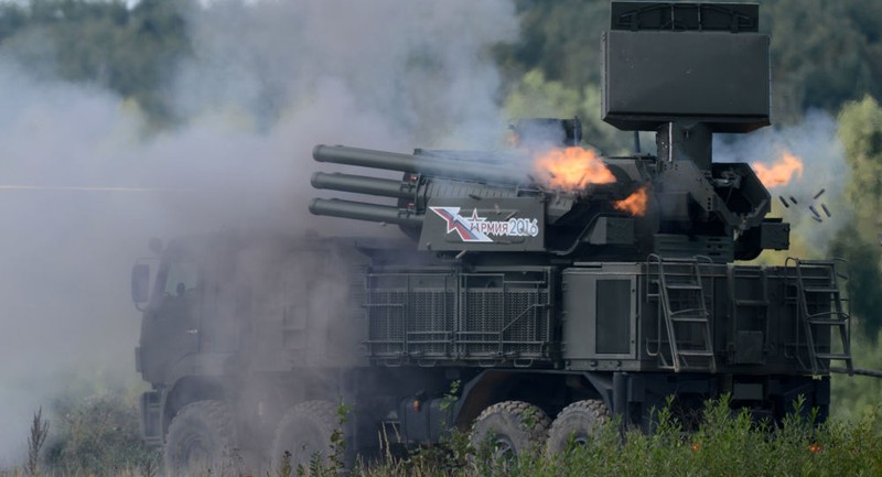 Hệ thống phòng không Pantsir của Nga được cho là nhân tố giúp Syria bắn hạ nhiều tên lửa của liên quân Mỹ-Anh-Pháp