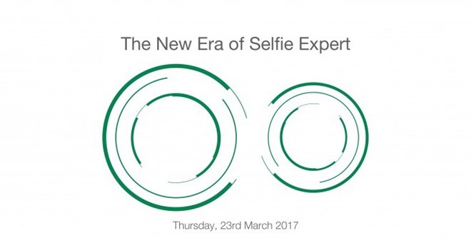 Thư mời tham dự sư kiện ra mắt sản phẩm ngày 23/3 của Oppo với chủ đề "kỷ nguyên mới của chuyên gia selfie". Ảnh:Gsmarena. Thư mời tham dự sư kiện ra mắt sản phẩm ngày 23/3 của Oppo với chủ đề "kỷ nguyên mới của chuyên gia selfie". Ảnh:Gsmarena.