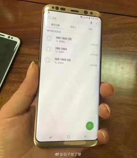 Galaxy S8+ bản Gold lộ ảnh thực tế