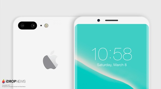 Concept iPhone 8 phiên bản Jet White