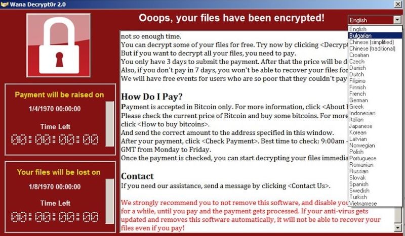 Vụ tấn công bằng phần mềm mã độc WannaCry được coi là lớn nhất từ trước đến nay