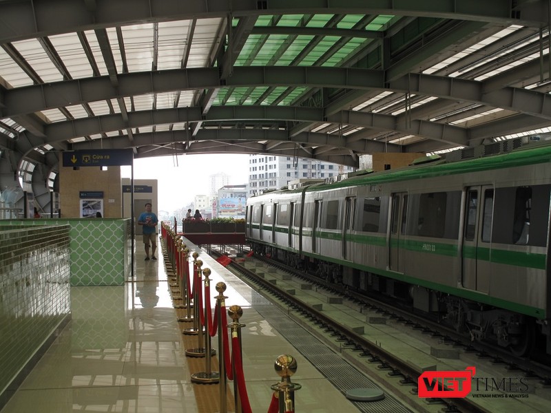 Cận cảnh nhà ga, tàu mẫu đường sắt trên cao Cát Linh - Hà Đông  ảnh 17