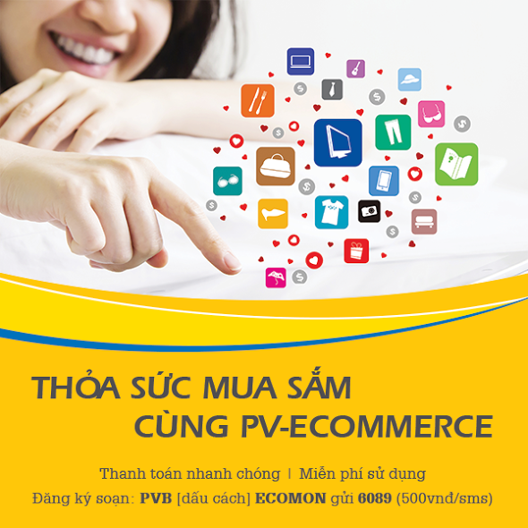 Mua sắm online trên hàng trăm website trong nước và quốc tế với thẻ PVcomBank