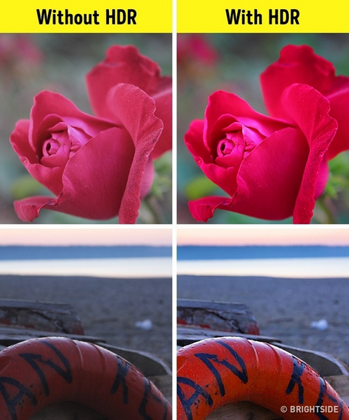 Bật tính năng HDR có sẵn trên ứng dụng chụp ảnh giúp hình ảnh có được rực rỡ hơn. meo-nho-tao-anh-chup-an-tuong-tu-smartphone-5