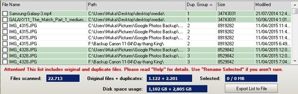 Tìm và loại bỏ file trùng lặp giúp khôi phục dung lượng ổ cứng bị lãng phí ảnh 3