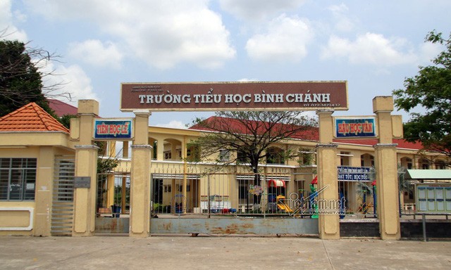 Trường Tiểu học Bình Chánh, nơi diễn ra vụ việc. Nguồn: VNN