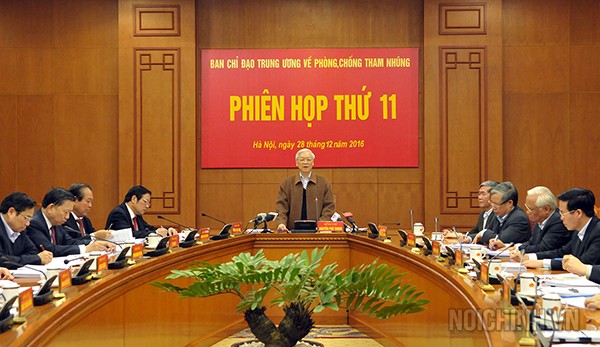 Phiên họp thứ 11 Ban Chỉ đạo Trung ương về phòng, chống tham nhũng