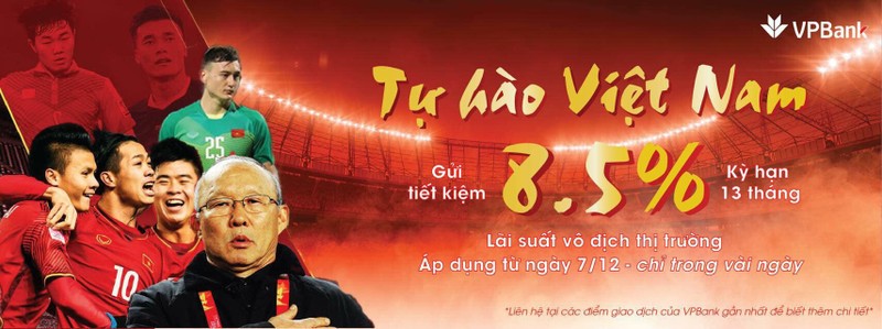 Chương trình ưu đãi lãi suất áp dụng cho mọi khách hàng gửi tiết kiệm tại VPBank từ 7/12 đến hết ngày 26/12/2018