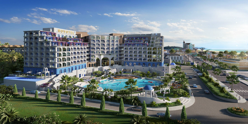 Hình phối cảnh khách sạn Movenpick tại NovaWorld Phan Thiet.