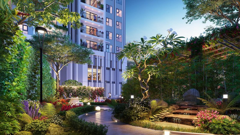 Khuôn viên dự án BerRiver Jardin Khuôn viên dự án BerRiver Jardin