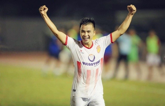 Sỹ Minh là sự bổ sung chất lượng của Nam Định lượt về. Ảnh CLB Nam Định.