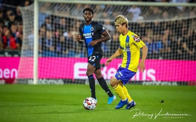 Công Phượng được ra sân hơn 20 phút ở trận thua 0-6 trước Club Brugge KV. Ảnh CLB.