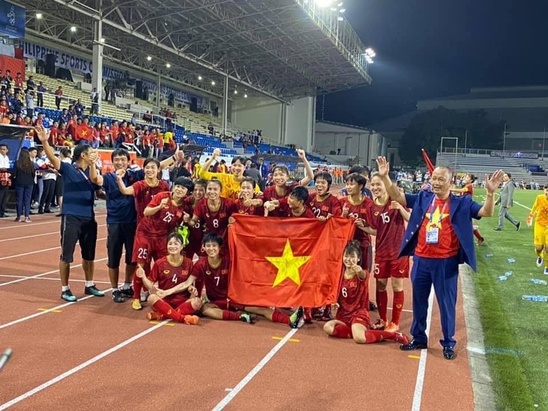 Đội tuyển nữ vô địch SEA Games lần thứ 6. Ảnh VFF.