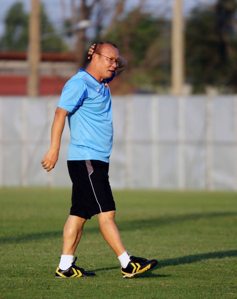 Ông Park đã dành 2 ngày để chấn chỉnh các học trò. Ảnh VFF Ông Park đã dành 2 ngày để chấn chỉnh các học trò. Ảnh VFF