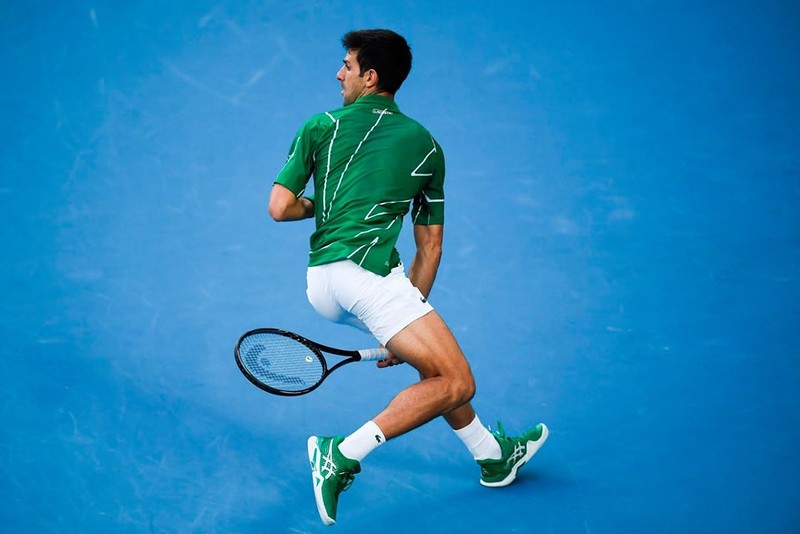 Grand Slam thứ 17 đến với Djokovic không dễ dàng. Ảnh BTC Grand Slam thứ 17 đến với Djokovic không dễ dàng. Ảnh BTC