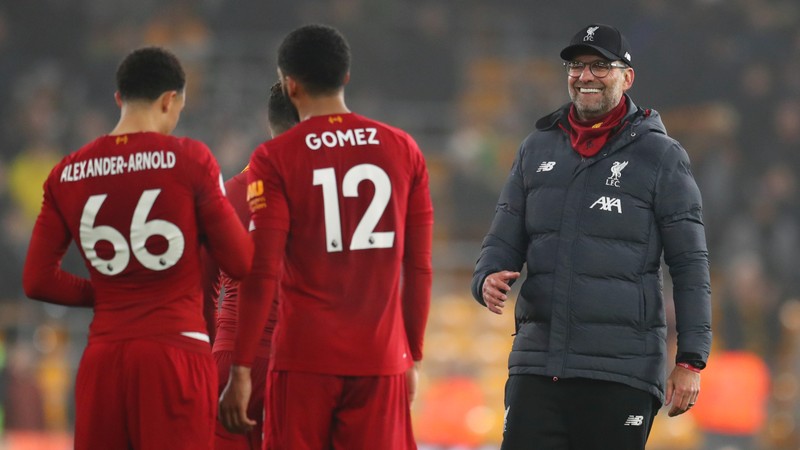 Duy trì phong độ hiện tại, chủ sân Anfield có thể sẽ trở thành đội đầu tiên đủ điểm vô địch Ngoại hạng Anh ngay trong tháng 3. Ảnh CLB Duy trì phong độ hiện tại, chủ sân Anfield có thể sẽ trở thành đội đầu tiên đủ điểm vô địch Ngoại hạng Anh ngay trong tháng 3. Ảnh CLB
