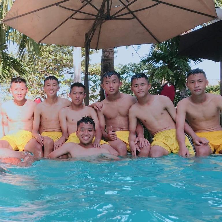 Đã rất lâu SLNA mới có một lứa trẻ có nhiều hy vọng. Ảnh Đỗ Hải