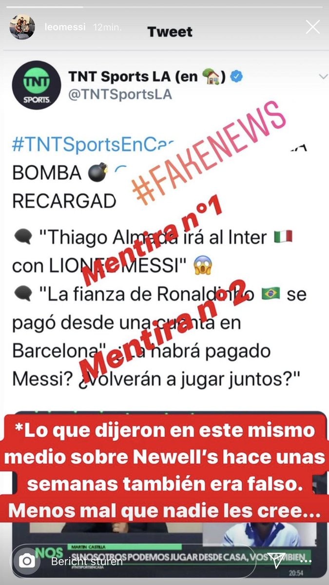 "FakeNews (tin giả) và Lời bịa đặt 1: Messi tới Inter, Lời bịa đặt 2: Messi chi tiền cho Ronaldinho trong tù". Ảnh CLB "FakeNews (tin giả) và Lời bịa đặt 1: Messi tới Inter, Lời bịa đặt 2: Messi chi tiền cho Ronaldinho trong tù". Ảnh CLB
