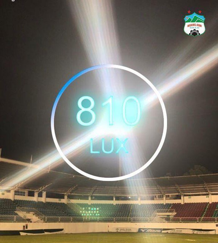 HAGL đã nâng cấp ánh sáng. Ảnh HAFC