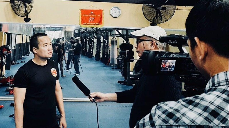 Võ sư Tô Anh Minh “Tôi muốn trong tương lai gần sẽ có võ sinh lò An Minh tham gia đội tuyển tán thủ Việt Nam thi đấu quốc tế”. Ảnh AT Võ sư Tô Anh Minh “Tôi muốn trong tương lai gần sẽ có võ sinh lò An Minh tham gia đội tuyển tán thủ Việt Nam thi đấu quốc tế”. Ảnh AT